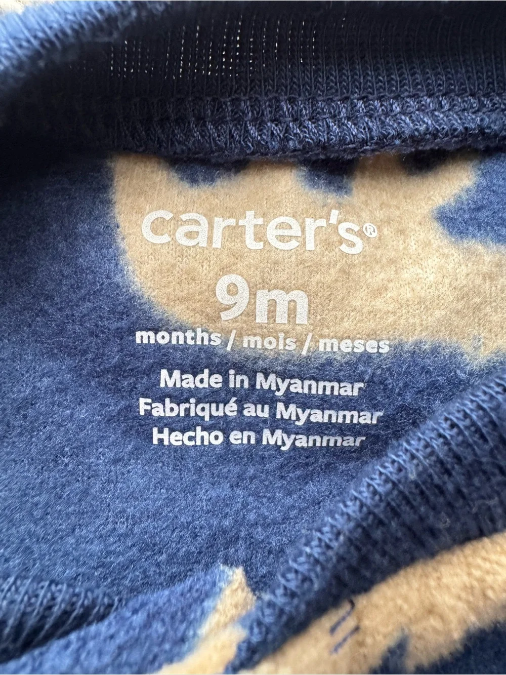 Carter’s Baby Polar Bear Fleece Footed Sleeper Pajamas 9M